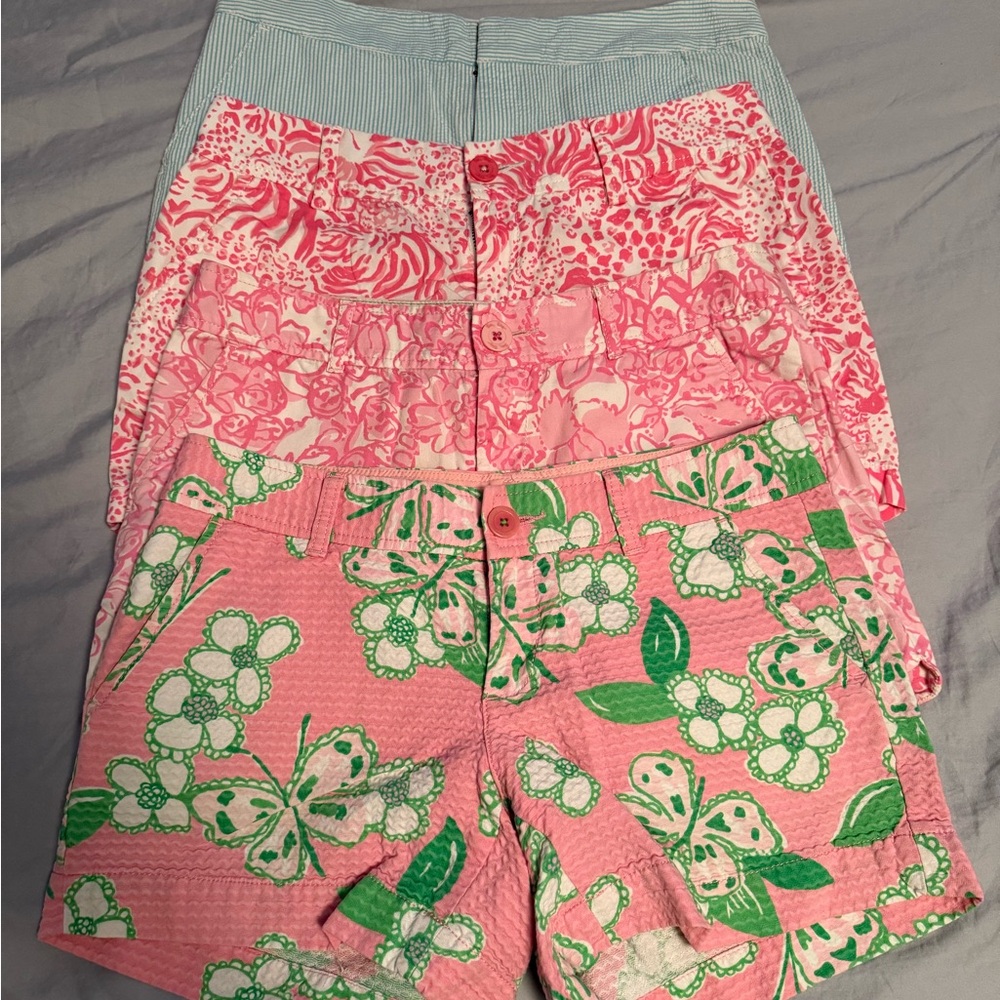 Lilly Pulitzer 4 pairs of shorts
